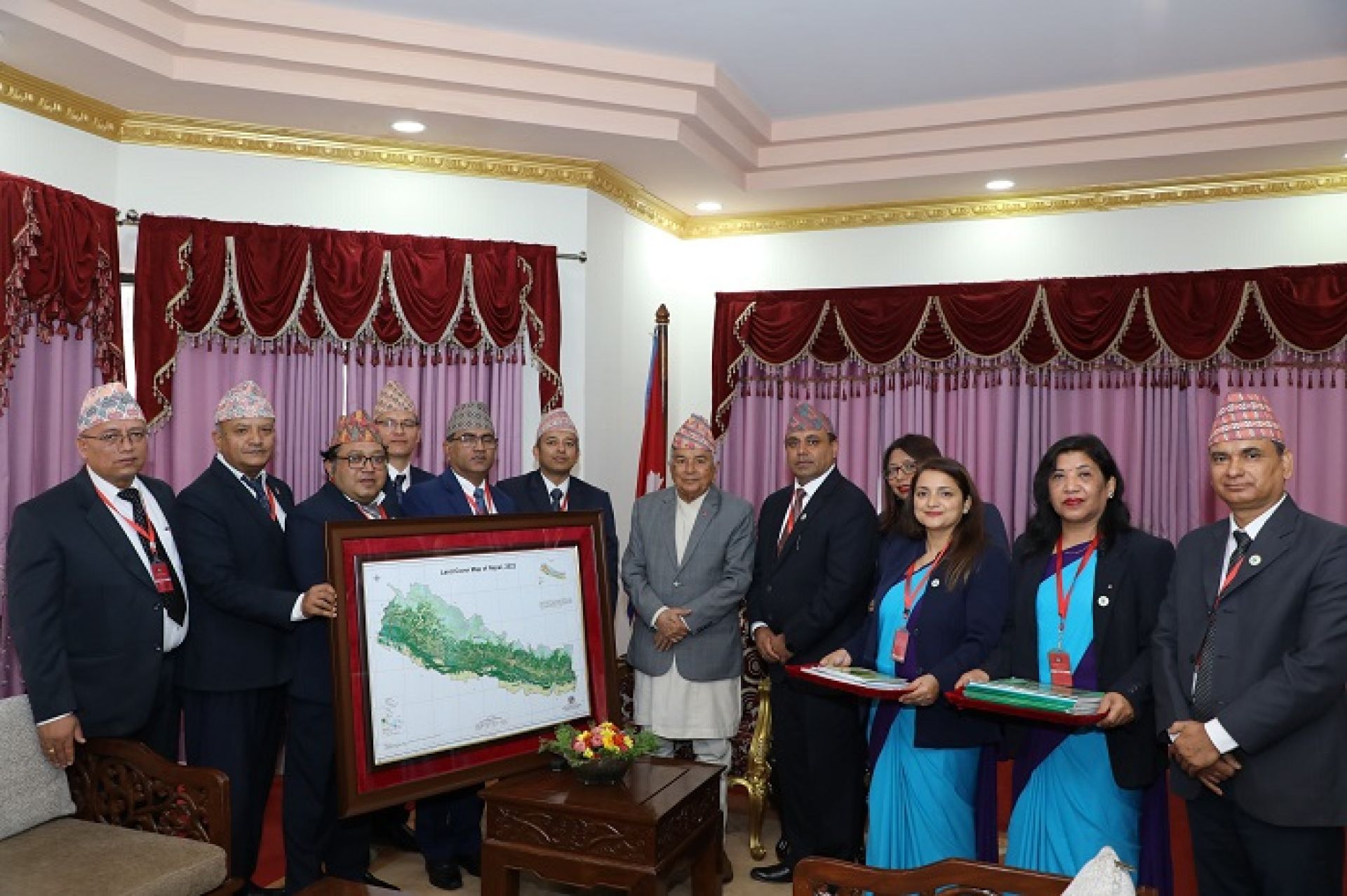 राष्ट्रपतिबाट भू–ढकान नक्सा सार्वजनिकीकरण 